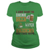 Image of i Just Want To Drink Beer And Watch Raiders TShirt