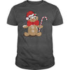 Image of funny gingerbread man with candy cane Bags & backpacks