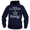 Image of I WEAR MY NAVY AND SILVER DALLAS COWBOYS