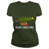 Image of Merry Christmas - truck with a Christmas tree Tshirt