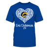 Image of Los Angeles Rams - Dickerson - Lace Heart Logo