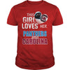 Image of Girl Loves Panthers And Carolina TShirt