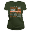 Image of AS A OCTOBER GIRL I HAVE THREE SIDES TSHIRT BIRTHDAY GIFT SHIRT