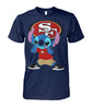 Image of San Francisco 49ers Cute Stitch Collection T-shirt 2018