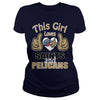 Image of Girl Loves Saints And Pelicans TShirt