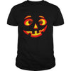 Image of Funny creepy silly PUMPKIN LANTERN FACE Halloween t-shirt
