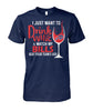 Image of Buffalo Bills I Just Want To Drink Wine And Watch My Bills Beat Your Team's AssApparel 2018