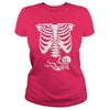 Image of Baby Skeleton Ribs Halloween Maternity Pregnant T-shirt
