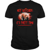 Image of HEY WITCHES, IT'S PARTY TIME T SHIRT HALLOWEEN