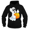Image of Happy Halloween Ghost and Pumpkin