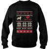 Image of DACHSHUND CHRISTMAS WOOF WOOF WOOF SWEATER