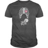Image of Womens pregnancy announcement tshirt baby xray