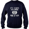 Image of Halloween Shirt Hoodie Gift Inside Pupmkins Head
