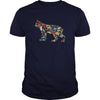 Image of LYNX Skeleton Bone Skull Vintage Retro T-shirt Halloween