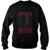 Image of Zombies Ruined This Shirt Funny Halloween Distressed T-Shirt