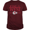Image of kansas city chiefs West King In The Champions Tshirt