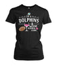 Image of Miami Dolphins - I'm a Dolphins and wine kinda girl T-shirt