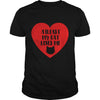 Image of Funny Cat Love Valentines Day - Black Heart T-Shirt