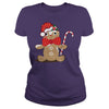 Image of funny gingerbread man with candy cane Bags & backpacks
