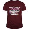 Image of Cute Halloween Witch Tees I Want To Be A White Witch Trick Or Treat Gift TShirt