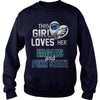 Image of Girl Loves Eagles And Penn State TShirt