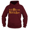 Image of Halloqueens are born in november funny halloween tshirt