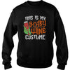 Image of THIS IS MY SCARY WINE COSTUME T SHIRT HALLOWEEN SHIRT