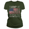 Image of Trump 45 Find Your Safe Space Snowflake Shirt