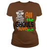 Image of Halloween ghost shirt kids boys all the ghouls love me son shirt