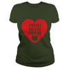 Image of Funny Cat Love Valentines Day - Black Heart T-Shirt