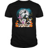 Image of SIBERIAN HUSKY T SHIRT HAPPY HALLOWEEN SHIRT