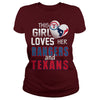 Image of This Girl Loves Her Rangers And Texans TShirt