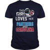 Image of Girl Loves Panthers And Carolina TShirt