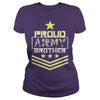 Image of Military Proud US Army Brother Veteran U Men’s Baseball T-Shirt
