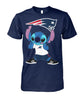 Image of New England Patriots Cute Stitch T-shirt