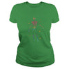 Image of Vintage Rainbow Skeleton Halloween Anatomy Pride Cute Shirt