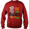Image of Halloween ghost shirt kids boys all the ghouls love me son shirt