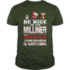 Image of Be Nice To The Milliner Santa Is Watching Christmas