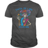 Image of Halloween Skeleton Flowers Skulls Shirt Day of the Dead
