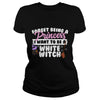 Image of Cute Halloween Witch Tees I Want To Be A White Witch Trick Or Treat Gift TShirt