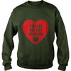 Image of Funny Cat Love Valentines Day - Black Heart T-Shirt