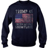 Image of Trump 45 Find Your Safe Space Snowflake Shirt