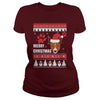 Image of MERRY CHRISTMAS WITH BASENJI SWEATER
