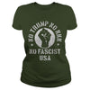 Image of No Trump No Fascist USA protest shirt