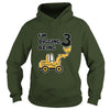 Image of 3rd Birthday Bulldozer Construction Party 3 Year Old Boy Toddler Kids TShirt