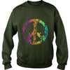 Image of Colored nature animal peace sign