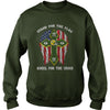 Image of Stand For the flag Kneel For The Cross God Packers FAn