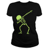 Image of Dabbing Skeleton Hip Hop Dancing Skull Halloween T Shirt
