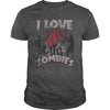 Image of I Love Zombies Funny Scary Halloween Distressed T-Shirt