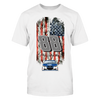 Image of Dale Earnhardt Jr. NASCAR 88;Patriotic Distressed Flag design